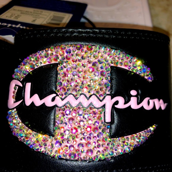 Champion Super Slide Lock CB Custom Swavorski Crystal Logo Size 7 - Picture 10 of 11